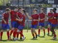 Los jugadores del Betanzos celebran un gol en Liga ante el Cultural Maniños