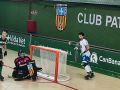 Bruno Saavedra, al lado de la portería defendida por Martí Serra, en el partido disputado por el Liceo en Cafell