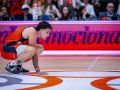 Caio Pacheco se toma un respiro durante el decisivo partido contra el Estudiantes del pasado domingo