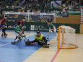 Bruno Saavedra bate a Arnau Martínez en el primer partido de la final del playoff disputado entre el Liceo y el Igualada