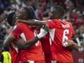 Suiza celebra un gol contra Argelia en los dieciseisavos del Mundial