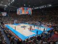 Imagen general del Coliseum en el partido de debut del Básquet Coruña en la ACB, el 29 de septiembre de 2024 contra el Real Madrid
