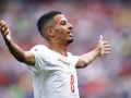 Ounahi celebra su primer gol contra Canadá