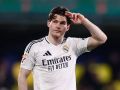 Fran García en un partido del Real Madrid contra el Villarreal