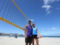 Seba Fernández y Estefi Miresi, fundandores del Coruña Beach Club