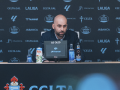 Claudio Giráldez, entrenador del Celta, en una rueda de prensa.