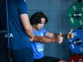 Luisao durante las pruebas médicas