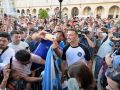 02 agosto 2023A Coruña.- Lionel Scaloni, reciente campeón del mundo como entrenador de la selección argentina y deportivista hasta la médula, recibió un merecido homenaje por partida doble por parte de la afición del Deportivo y la parroquia coruñesa tanto en el estadio de Riazor como en la plaza de María Pita. el seleccionador dio el pregón de apertura de las fiestas en María Pita