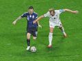 Lionel Messi protege el balón ante Harry Kane en la semifinal del Mundial 2026