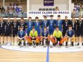 Selección española sub-17, con Pedro García (segundo jugador por la izquierda) con la medalla de plata