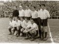 El once deportivista del primer ascenso a Primera en Vallecas en 1941, tras batir al Murcia (2-1)