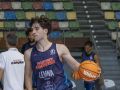 Eric del Castillo y Ouwa Camara, físico vinculado desde Xiria para el Básquet Coruña Eric del Castillo durante el primer entrenamiento de la pretemporada del Básquet Coruña