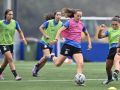 Eva Alonso en una sesión de entrenamiento de pretemporada