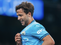 Nico celebra un gol con el Manchester City
