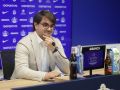 Massimo Benassi, director general del Deportivo, durante su comparecencia tras el cierre de mercado de fichajes