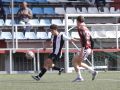 Alberto Benito, centrocampista del Victoria, durante un partido de la pasada temporada
