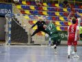 Mile Mijuskovic, portero del OAR, hace una parada ante el Antequera