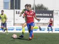 Yago Gandoy, centrocampista del Bergantiños, durante el duelo ante el Amorebieta