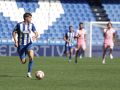 Guerrero conduce el esférico en el encuentro entre Fabril y Ponferradina del pasado domingo