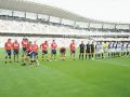 Deportivo y Real Sociedad posan en Anoeta antes del partido del curso 2005-06