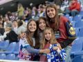 Las aficiones de Deportivo y Racing de Ferrol, en Riazor