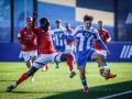 Manu Ferreiro durante el encuentro ante el Numancia de la temporada pasada