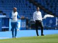 Borja Fernández y Manuel Pablo en el encuentro entre Fabril y UD Ourense disputado en Riazor