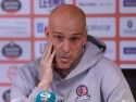Carles Marco, en la rueda de prensa previa al partido contra el Palencia