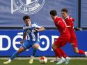 Mario Nájera, durante el partido contra el Marino de Luanco de esta temporada