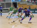 Dava Torres frente a Sergi Miras en el partido del Liceo contra el Cerdanyola