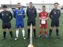 Los capitanes de Bergantiños y Galicia, antes del partido