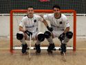 Los hermanos Gabriel y Tomás Villares, antes de un partido con el Dominicos