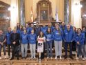 Imagen de la recepción de Inés Rey y Manuel Vázquez al campeón de la Liga Femenina 2