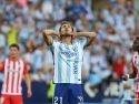 Adrián Niño se lamenta de una ocasión marrada durante el partido de ayer