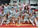 La selección española femenina, con Martita con el dorsal '18'
