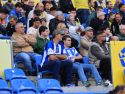 Más de 400 seguidores blanquiazules animaron al equipo en Las Palmas