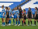 Lance de juego en el encuentro entre Deportivo y Badalona correspondiente a la jornada 1 de Liga F