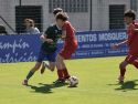 Una acción del encuentro entre Órdenes y San Tirso disputado en Vista Alegre