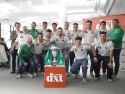 La plantilla del Liceo en la redacción del DXT Campeón