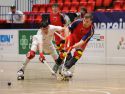 César Carballeira, durante el Suiza-España de la fase de grupos