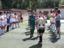 Las jugadoras del Atlético San Pedro recibieron el pasillo del Carral por su reciente título de la Copa de A Coruña