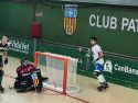 Bruno Saavedra, al lado de la portería defendida por Martí Serra, en el partido disputado por el Liceo en Cafell