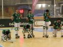 Los jugadores del Liceo tras perder la Liga en los penaltis del quinto partido
