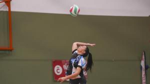 Alba Quirós durante el partido contra el Arona