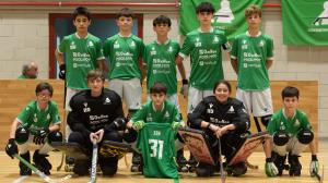 Equipo alevín del Liceo que se proclamó campeón gallego