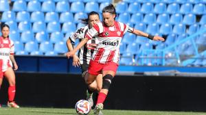Alba Martínez en el encuentro ante el Victoria