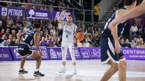 El exnaranja Ingus Jakovics, en un partido con el Palencia