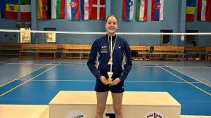 Maia Freire con su medalla