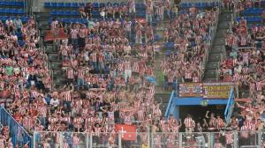Afición del Sporting de Gijón desplazada a Riazor