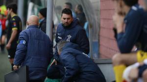 Diego Armando, entrenador del Silva, durante un partido de esta temporada